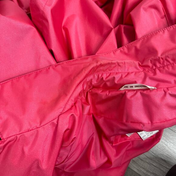 Vintage Hot Pink Belted Trench Coat Belted Worthington Halloween Size 12 - Picture 6 of 8